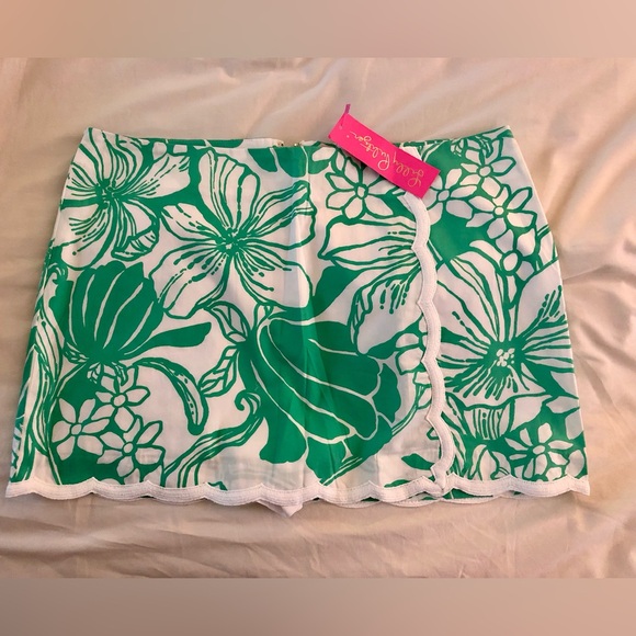 Lilly Pulitzer Women's Michelina Mini Skort Spearmint Size 14 - Picture 1 of 4